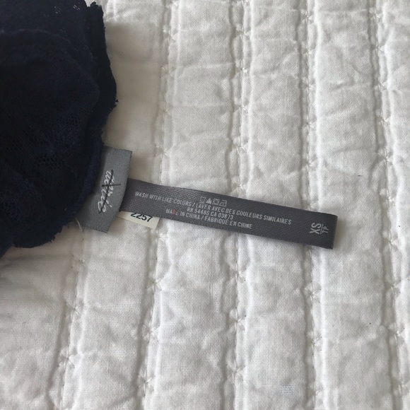 DONATED Aerie Navy Lace Longline Bralette XS - Picture 6 of 8